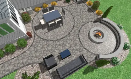 3D Landscape Design By Scenic Landscaping & Property Maintenance.