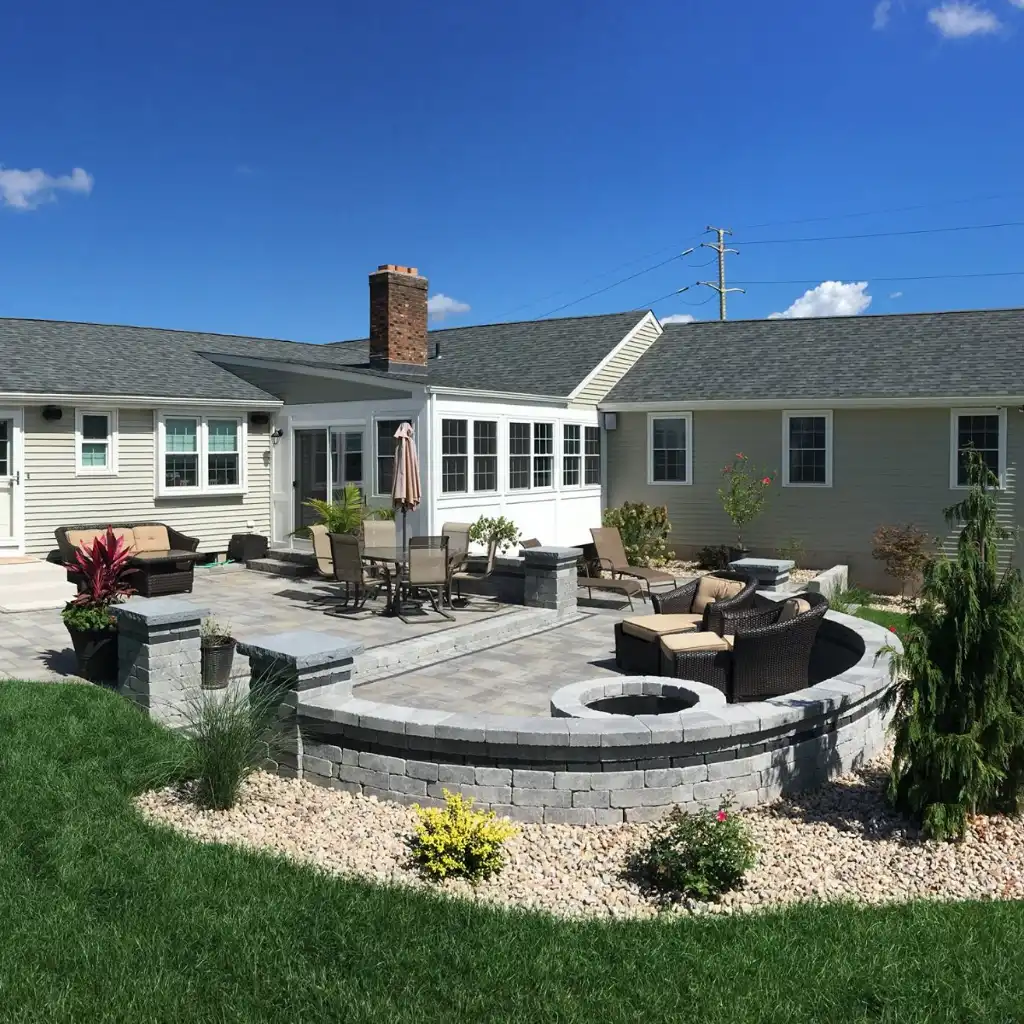 Outdoor Living Space Built By Scenic Landscaping & Property Maintenance