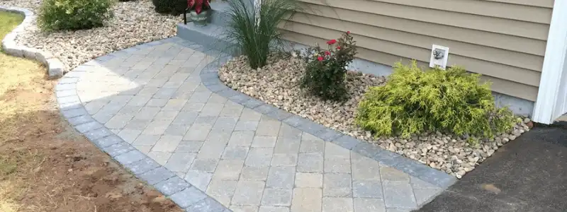 paver walkway to front door