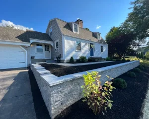 Retaining Wall Built By Scenic Landscaping & Property Maintenance