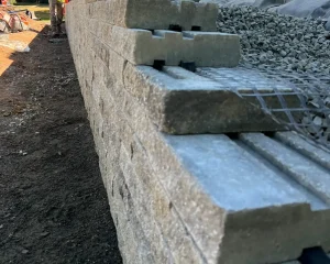 Retaining Wall Built By Scenic Landscaping & Property Maintenance