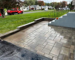 Retaining Wall Built By Scenic Landscaping & Property Maintenance