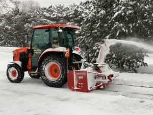 Residential driveway snow removal