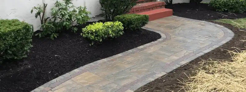 front yard paver walkway