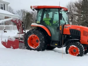 snow plowing