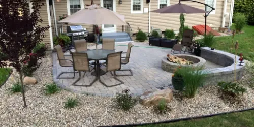 Patio Designed and Built By Scenic Landscaping & Property Maintenance